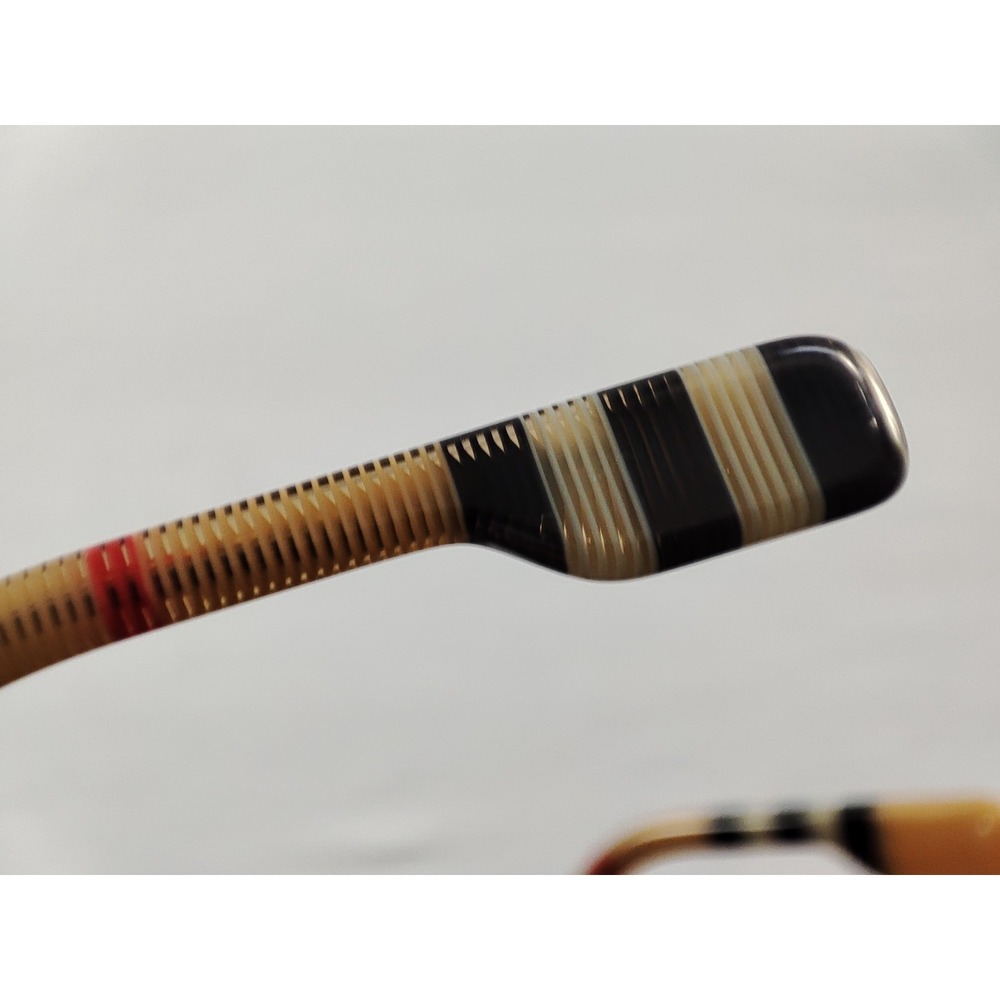 Burberry B 2318 3856 Transparent Tan Check Eyeglass Frames 51-18-140 Case - Picture 12 of 14